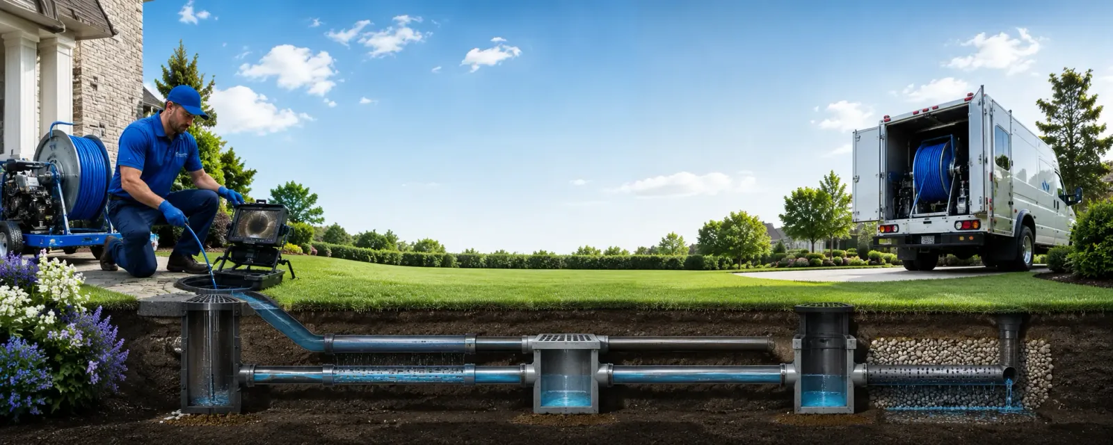 Outdoor drain cleaning information for Gladstone, NJ
